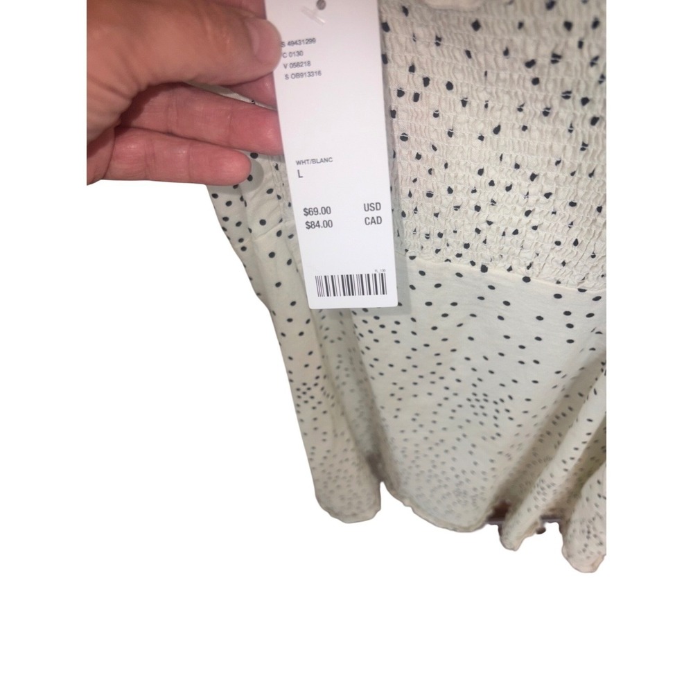 Romantic Polka Dot Smocked Mini Dress Cottagecore Summer Urban Outfitters NWT - Picture 8 of 12